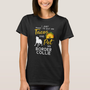 Border Collie Dog Tacos Owner Christmas Birthday T-Shirt