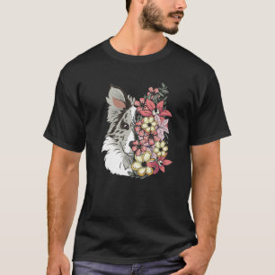 Border Collie Dog With Flowers T-Shirt