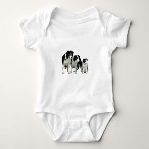 Border Collie Dogs Baby Bodysuit