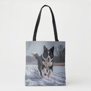 Border Collie Elegant Shoulder Tote Bag