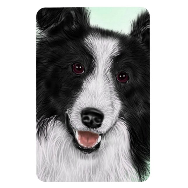 Border Collie Flexible Magnet (Vertical)