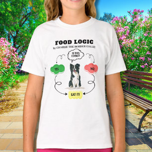 Border Collie Food Logic Personalised T-Shirt