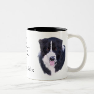 Border Collie Gifts Two-Tone Coffee Mug