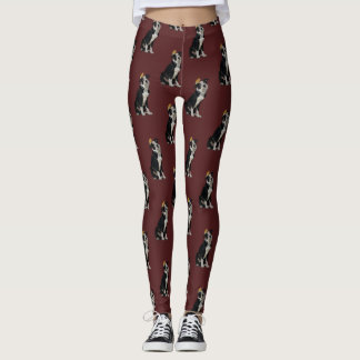 BORDER COLLIE & GOLDEN BIRD LEGGINGS