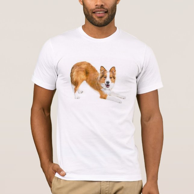 Border Collie Golden Red~Tee T-Shirt (Front)