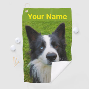 Border Collie Golf Towel