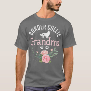 Border Collie Grandma Gifts Womens Cute Dog Lover T-Shirt