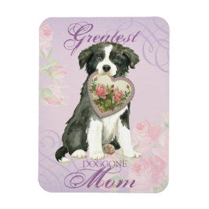 Border Collie Heart Mum Magnet