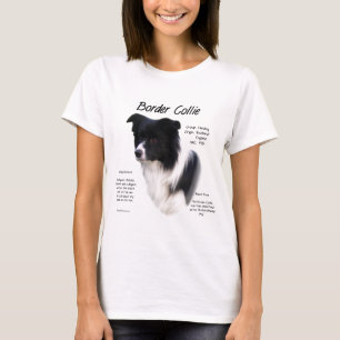 Border Collie History Design T-Shirt