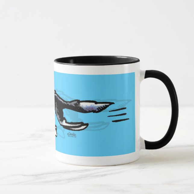 Border Collie in Action Mug (Right)
