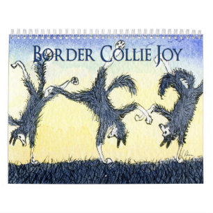 Border Collie Joy calendar, a page/picture a month Calendar