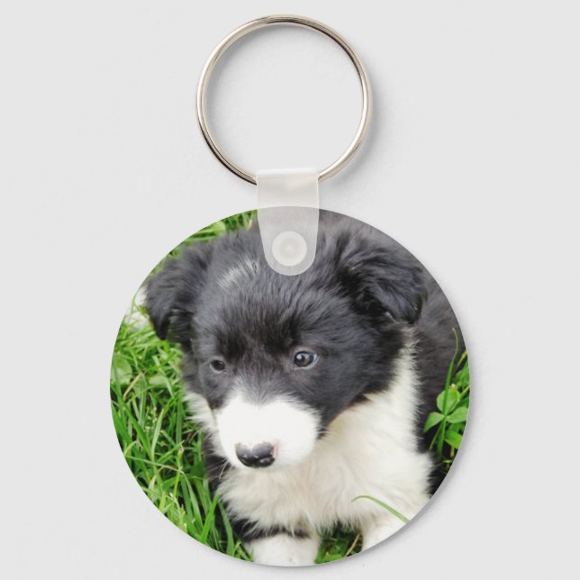 BORDER COLLIE KEY RING (Front)