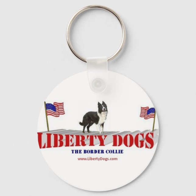Border Collie Key Ring (Front)