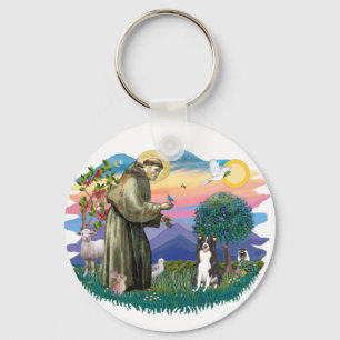Border Collie Key Ring
