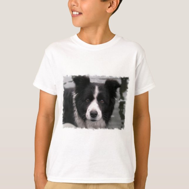 Border Collie Kid's T-Shirt (Front)
