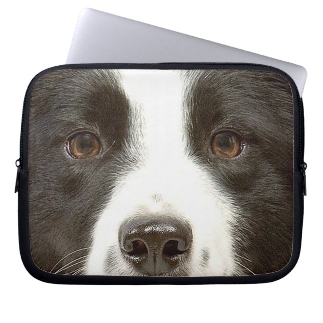 Border Collie Laptop Sleeve (Front)