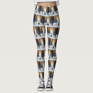 Border Collie Let It Snow Christmas Leggings