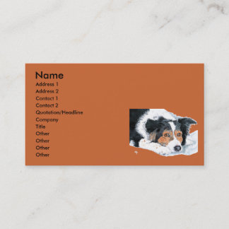 Border Collie Mattie Business Cards