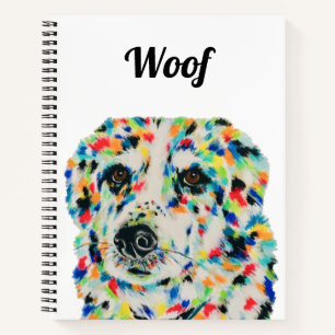 Border Collie Mix Notebook 8.5" x 11"