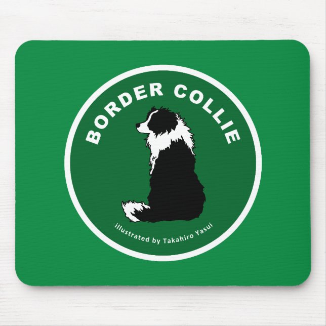 Border Collie Mousepad (Front)