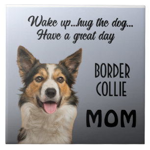 Border Collie Mum Ceramic Tile