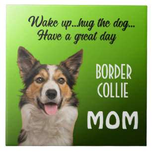 Border Collie Mum Ceramic Tile