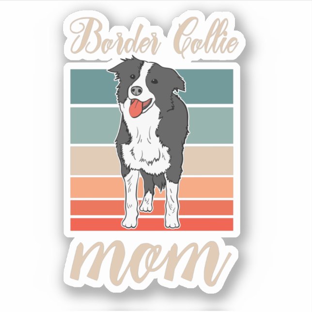 Border Collie Mum Mothers Day Dog (Front)