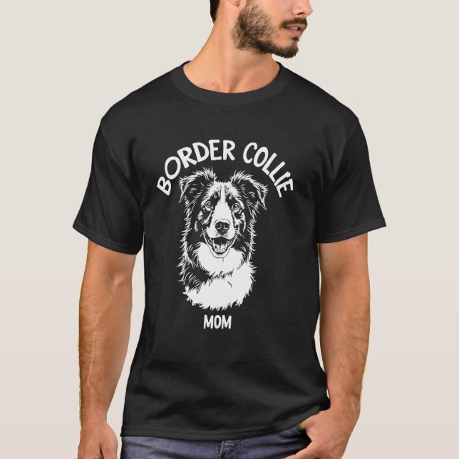 Border Collie Mum T-Shirt (Front)