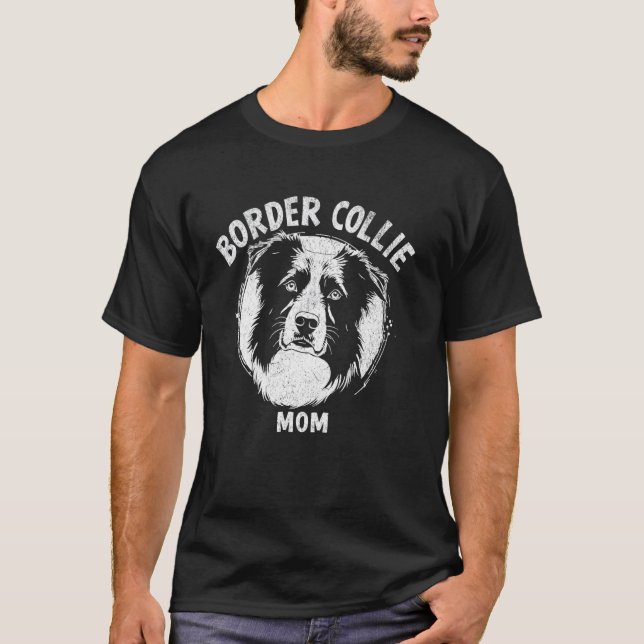 Border Collie Mum T-Shirt (Front)