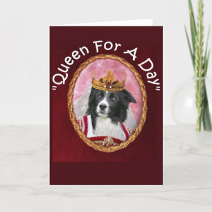 Border Collie Notecard~"Mother's Day"~Queen Card