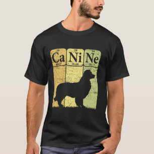 Border Collie Periodic Table Elements Dog Lover Lo T-Shirt