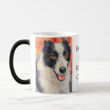 Border Collie Portrait Digital Painting