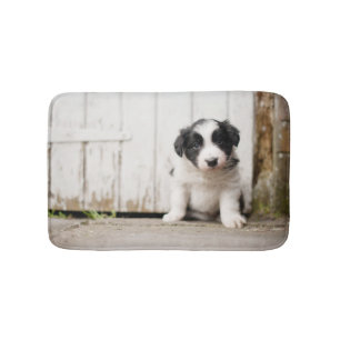 Border Collie Puppy Bath Mat