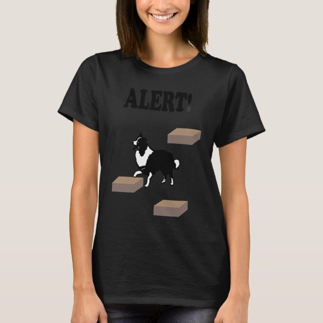Border Collie Scent Work Alert T-Shirt (Front)