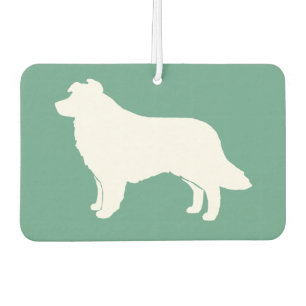 Border Collie Silhouette Car Air Freshener