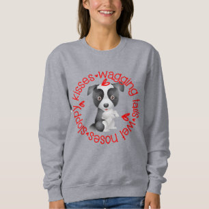 Border Collie,  Sloppy Kisses Sweatshirt
