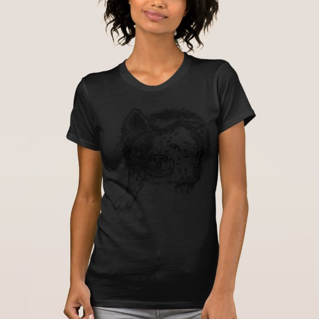 Border collie staredown transp T-Shirt (Front)