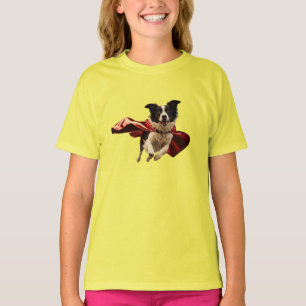 Border Collie Superhero Kid's T-Shirt