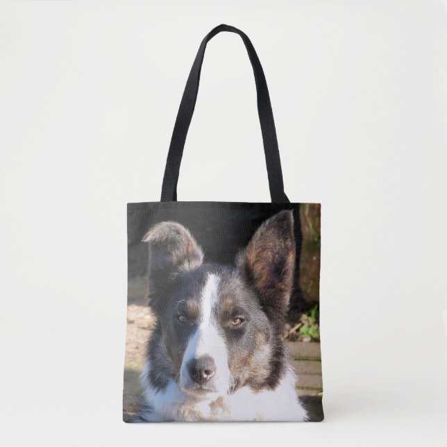 BORDER COLLIE TOTE BAG (Front)
