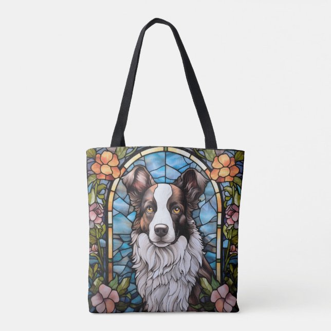 Border Collie Tote Bag (Back)