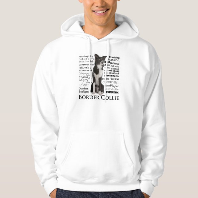 Border Collie Traits Hoodie (Front)