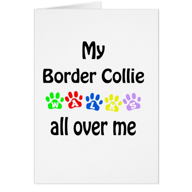 Border Collie Walks Design (Front)