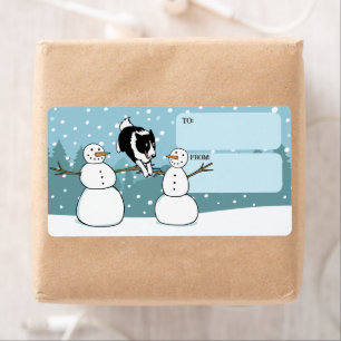 Border Collie Winter Agility Dog Holiday To From