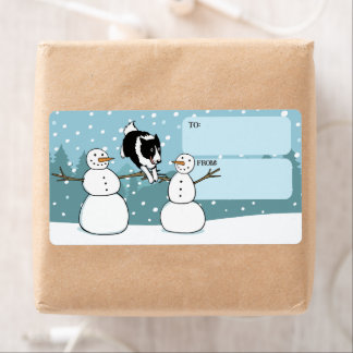 Border Collie Winter Agility Dog Holiday To From