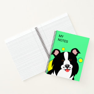Border CollieCute Dog  Notebook