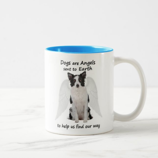 Border Collies Are Angels Mug (Right)