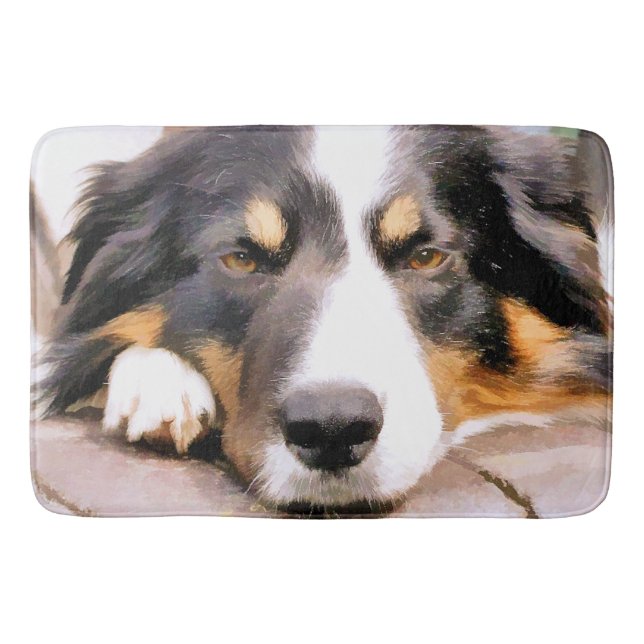 BORDER COLLIES BATH MAT (Front)