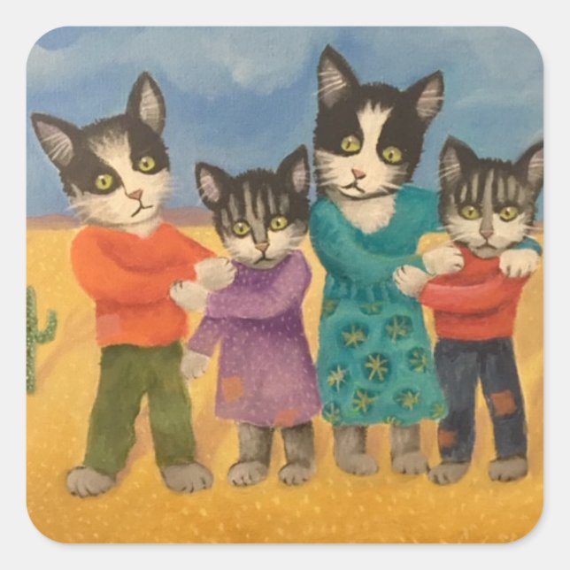 Border Crossing Square Sticker (Front)