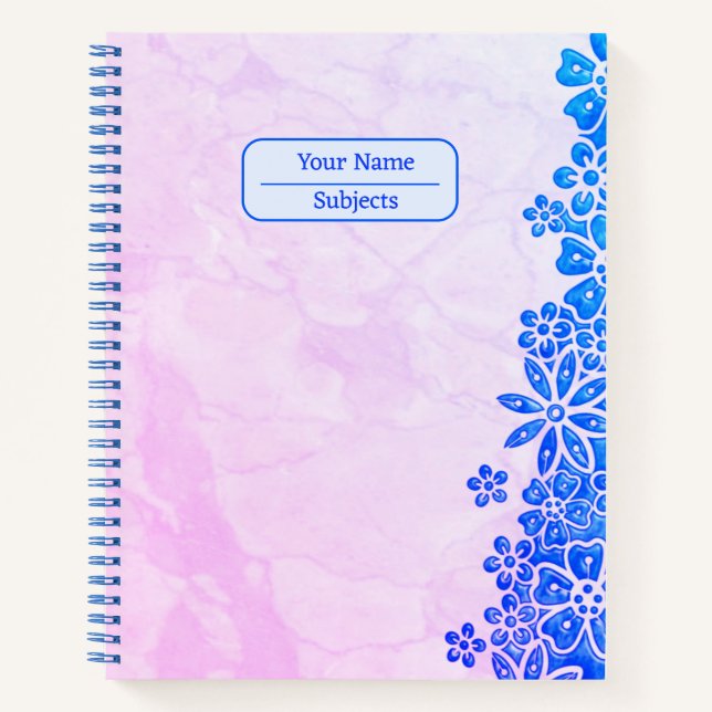 Border Flowers Notebook (Front)