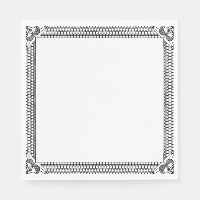 Border Lace napkins (Front)